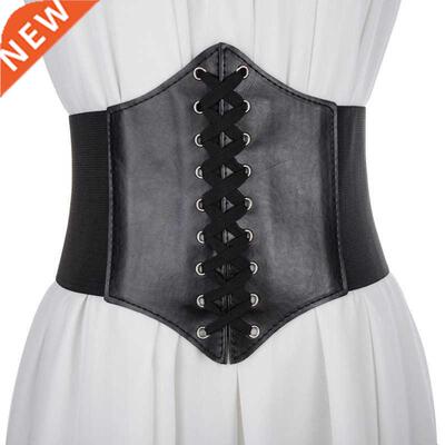Corset Wide Pu Leather Slimming Body Belts for Women Elastic