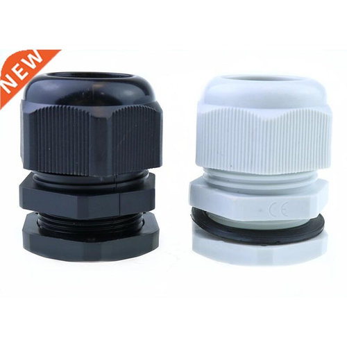 10pcs PG19 Waterproof Connector Gland Dia. 12-15mm Cable Bla