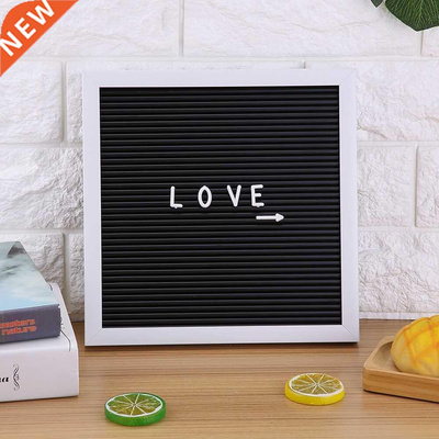 High Quality 25cmx25cm White Frame Message Felt Letter Board