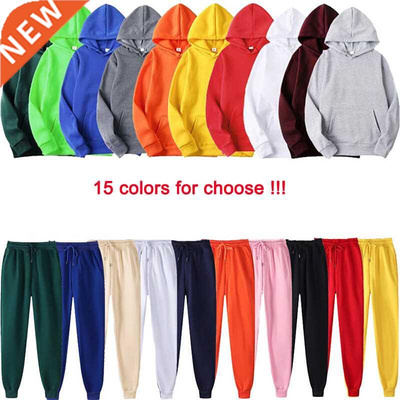 cotton sale men /women tracksuit hoodies + pants for autumn