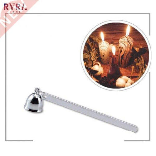Metal Bell Shape Candle Snuffer Vintage Long Handle Banquet