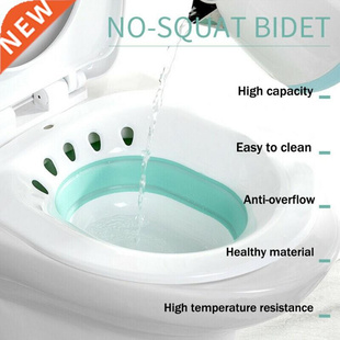 Foldable PP Gynecology Sit Bath Tub Hip Basin Bidet Pregnan