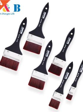 6Sizes Exquisite Watercolor Oil Flat Art Paint Brush Nylon H