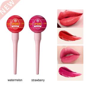 Matte Liquid Lipstick Cute lollipop lipstick Waterproof Red