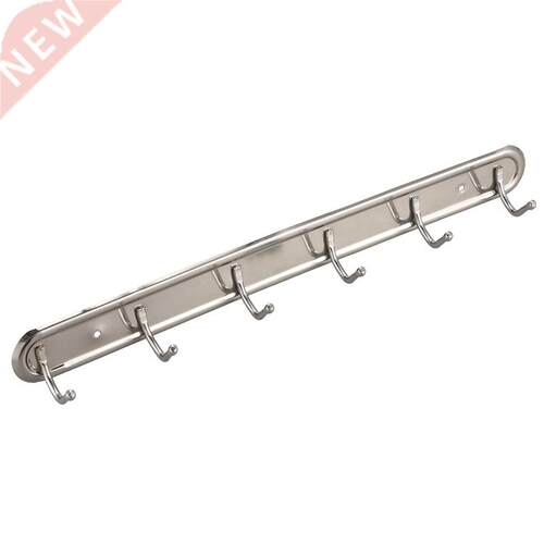 Household Metal Wall Mounted 6 Hooks Towel Rack Hanger 15&qu