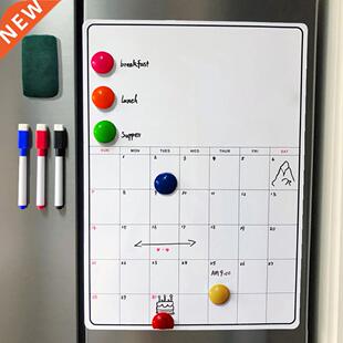 Fridge Whiteboard Set Magnetic Calendar For Refrigerator mes