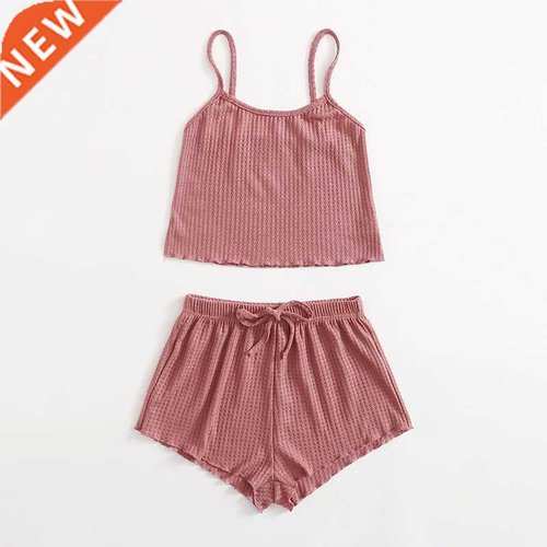 Summer Pajamas Set For Women Soft Comfortable Short Sleeve