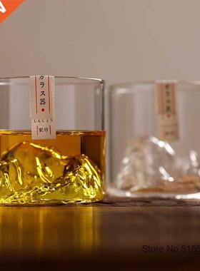 Japan 3D Mountain Whiskey Glass Glacier Old Fashioned Whisky
