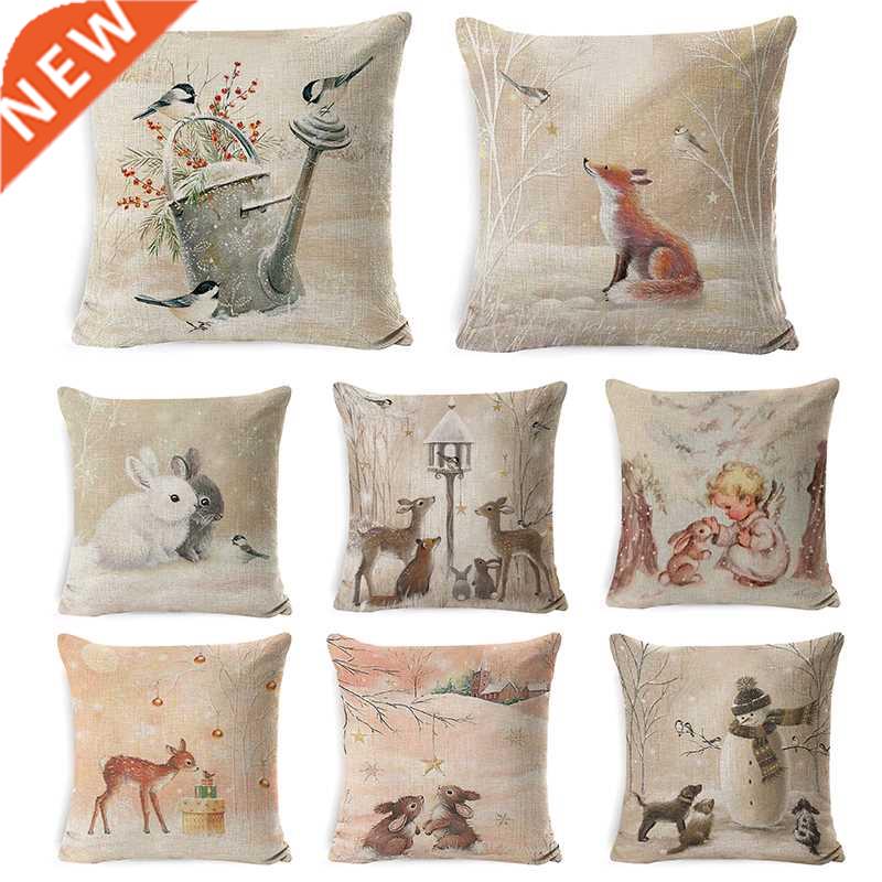 45x45CM Rabbit Pillow Cases Sofa Waist Cushion Pillow Home