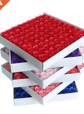 81Pcs / Lot Rose Bath Body Flower Floral Soap Scented Rose F