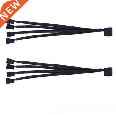 Hot Sale 2pcs 4pin IDE Molex to 4 Port 3Pin/4Pin PC Cooling