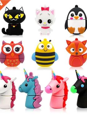 Pendrive 128GB USB Flash Drive Cartoon Animals Pen Drive Usb