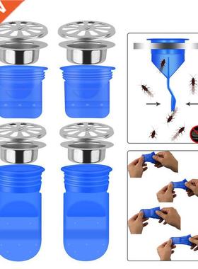 Drain Backflow Preventer 4 Pack, One Way Valve For Pipes Tu