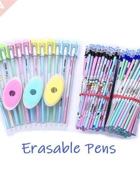 0.5mm Erasable Pens Set Kawaii Black Blue Ink Erasable Refil