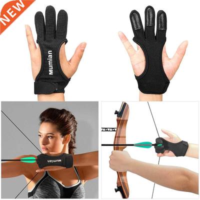 1 Piece Outdoor Archery Gloves Shooting Hunting Leather Thre