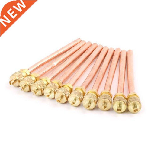 10pcs Air Conditioner Refrigeration Access Valves 6mm OD Cop