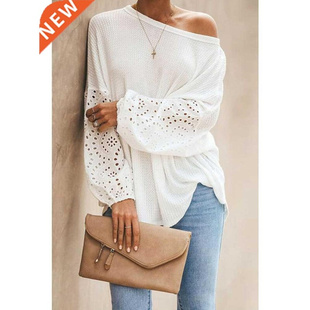 Autumn Long Spring Shirt Tee Ladies Women Basic Sleeve