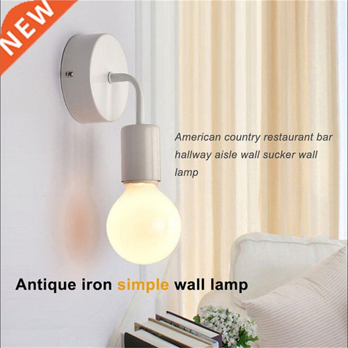 white Loft Antique Iron Simple Wall lp erican Country