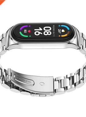 Strap for Mi Band 7 6 5 4 3 Metal Correa Mi Band 6 Bracelet