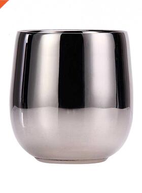 180ML Dual Layer Stainless Steel Shaving Bowl Heat Insulatio