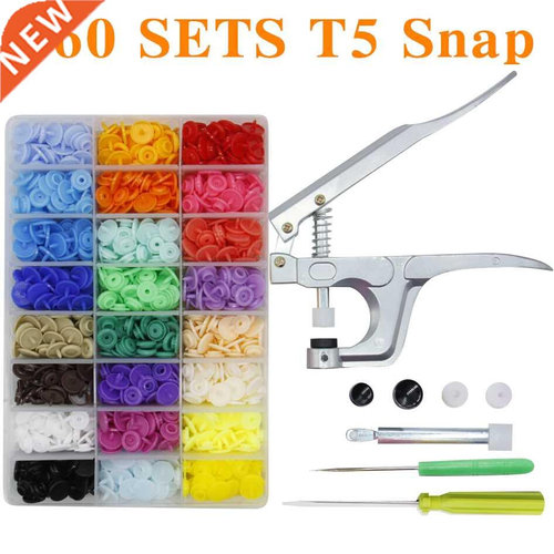 U Shape Fastener Snap Pliers & 360 Sets T5 Snap Poppers Plas