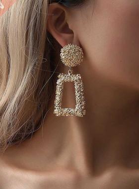 Vintage Earrings Large for Women Statement Earrings Geometri