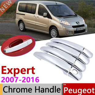 for Peugeot Expert Tepee 2007~2016 Chrome Door Handle Cover
