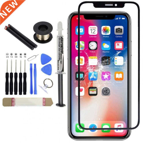 Replacement Screen Front Glass Lens Cover UV-LOCA Glue Kit f