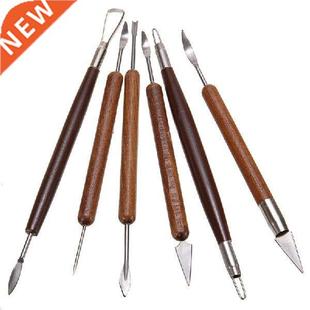 6pcs Pottery Tools Kit Carving Trimming Modelling Tool Set