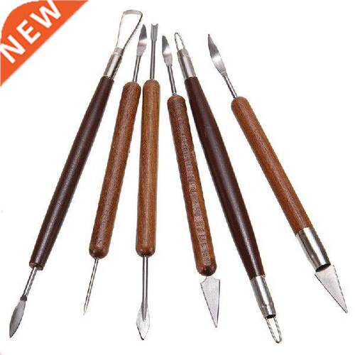 6pcs Pottery Tools Kit Carving Trimming Modelling Tool Set
