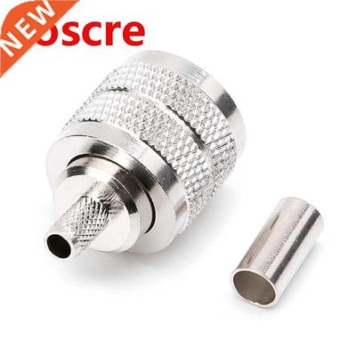 10PCS UHF Male PL259 Plug Crimp RG58/142 LMR195 RG400 Screwe