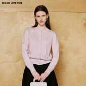 朗姿 女松弛 浪漫优雅立体花朵针织开衫 MOJO AVENUE莫佐2026春新品