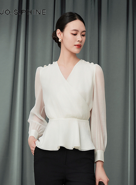 【舒心】朗姿/MOJO AVENUE莫佐浪漫飘逸都市设计感衬衫