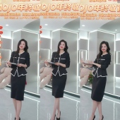 时尚 通勤 AVENUE莫佐经典 黑白撞色连衣裙2025年新款 舒心 MOJO