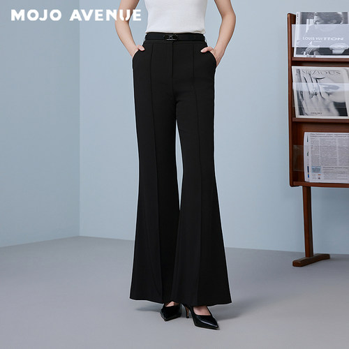 朗姿集团MOJO AVENUE莫佐沉稳大气垂坠感阔腿裤2025年新款气质显