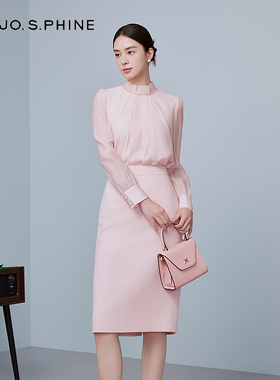 朗姿/MOJO AVENUE莫佐捏褶精致醋酸设计感衬衫2025年新款手