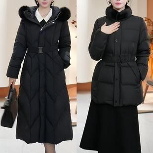 【七七酱直播间】莫佐冬新款轻奢质感羽绒服女半高领保暖通勤