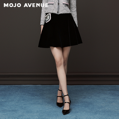 朗姿/MOJO AVENUE莫佐2025新款奢华丝绒短裤女进口丝绒立体