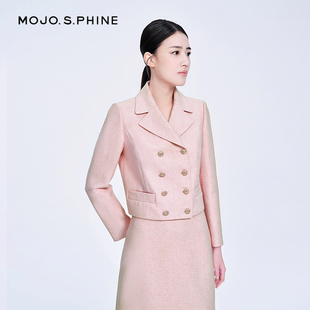 MOJO莫佐冬季 纯色羊毛简洁精致半身裙 新款