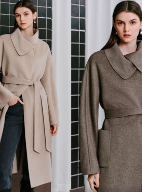 【舒心】MOJO AVENUE莫佐2025冬新款静奢老钱风羊毛大衣