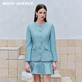 收腰通勤约会外套 巴黎蓝千金感小香西装 朗姿 MOJO莫佐2026春新品
