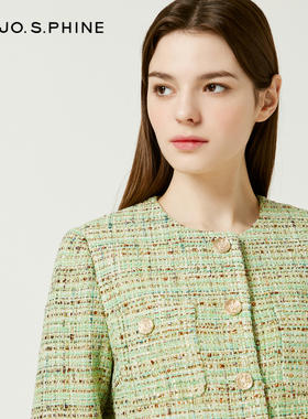 朗姿LANCY/【成衣进口】MOJO AVENUE莫佐圆领早秋气质小香风2024