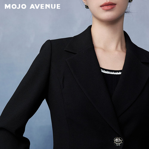 朗姿/MOJO AVENUE莫佐韩国肌理感西装外套2025年新款高阶精致通勤