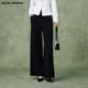 爆款 MOJO AVENUE莫佐休闲直筒裤 朗姿 通勤显瘦百搭黑色裤 子女