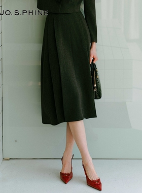 【舒心】MOJO AVENUE女装新款时尚显瘦半身裙黑色秋冬