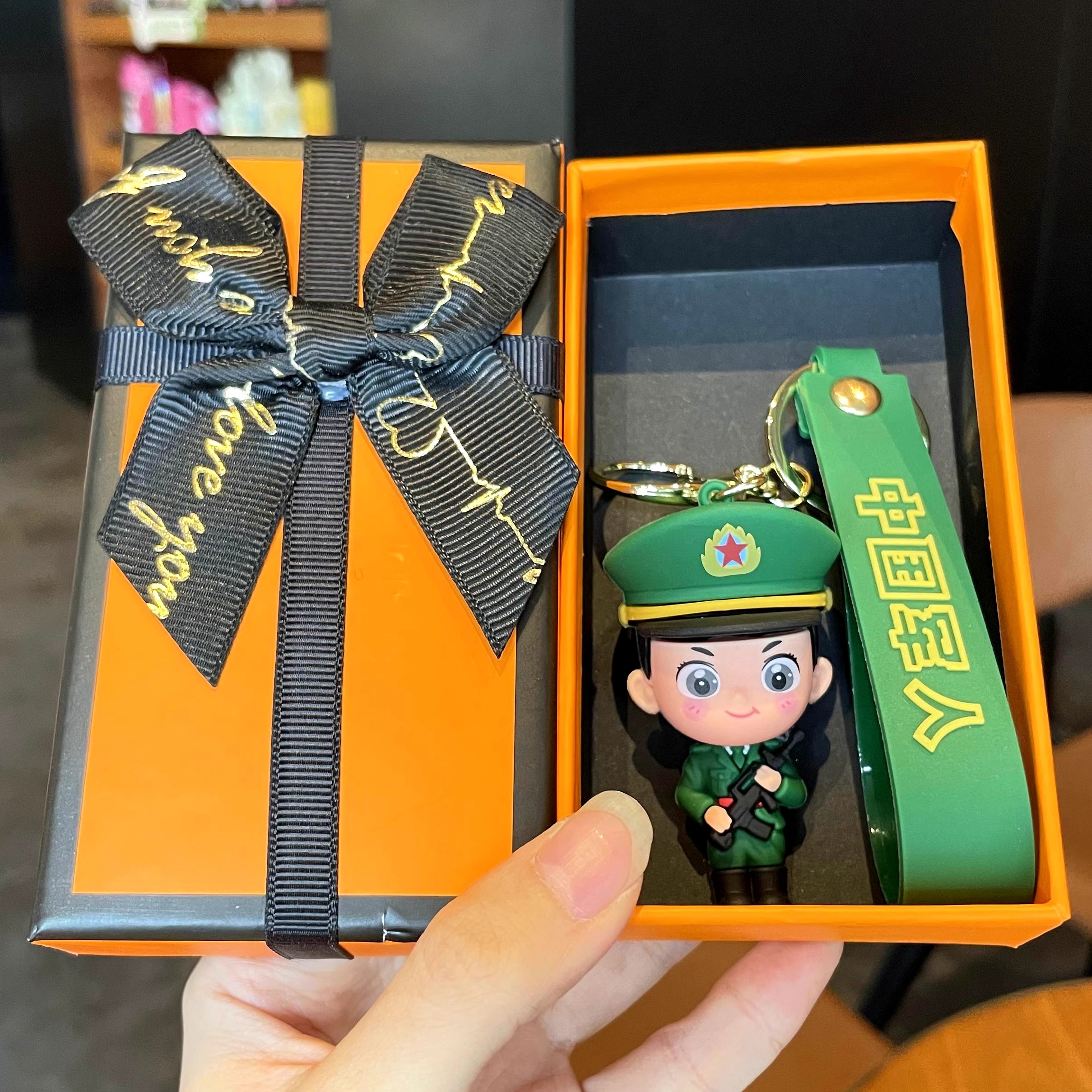 喻枫软胶国庆节海陆空钥匙扣礼品