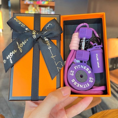 健身房运动小礼物哑铃杠铃小挂件