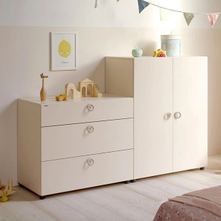 怡伦家居iloom韩国进口儿童衣柜储物柜喂养台收纳柜宝宝卧室收纳