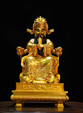 汉传纯铜佛像十寸龙王五爷