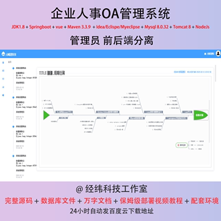 java springboot vue mysql 企业人事OA管理系统作业设计代码程序